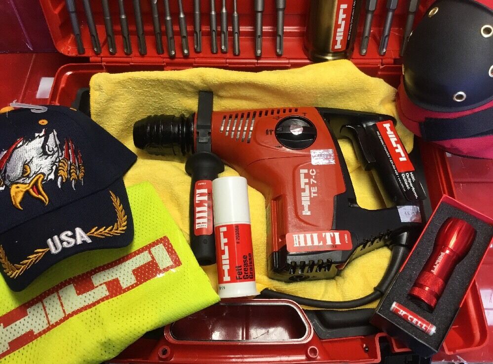 HILTI TE 7-C HAMMER DRILL, DURABLE, GERMANY, FREE EXTRAS