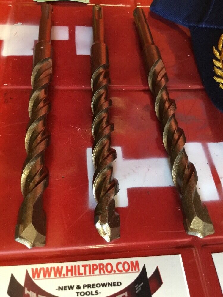 HILTI DRILL BIT 5/8" X 8" SDS PLUS SET OF 3