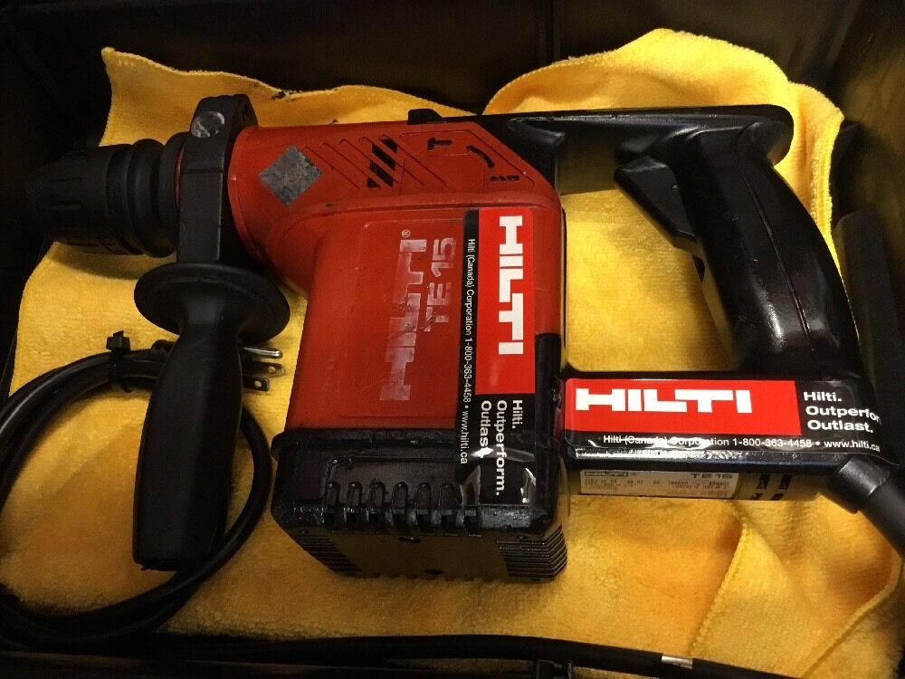 HILTI TE 15, PREOWNED, FREE LASER METER, BITS, AND MORE