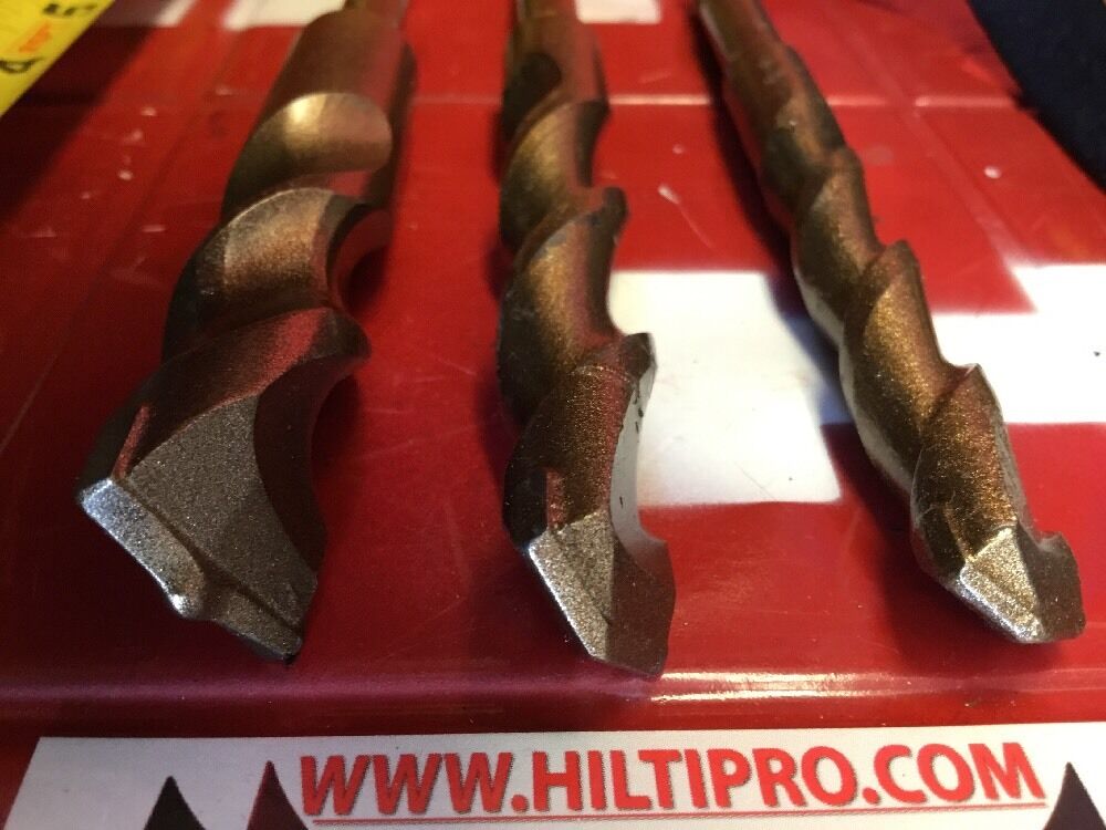 HILTI DRILL BIT 3/4", 5/8", 1/2" SDS PLUS, SET OF 3