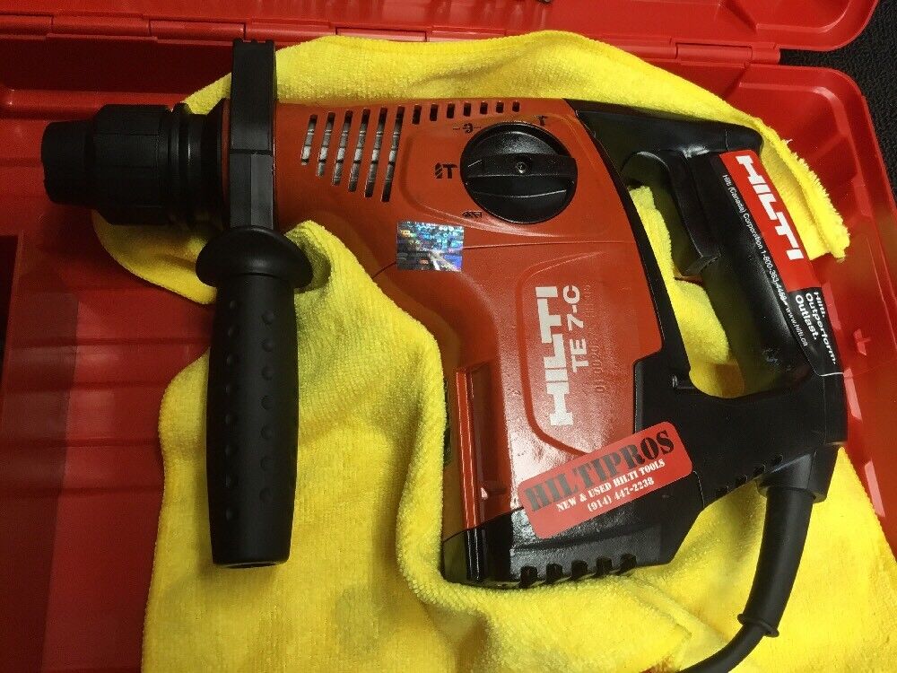 HILTI TE 7-C HAMMER DRILL, PREWONED, FREE SPEAKER, BITS, BUNCH EXTRAS, FAST SHIP