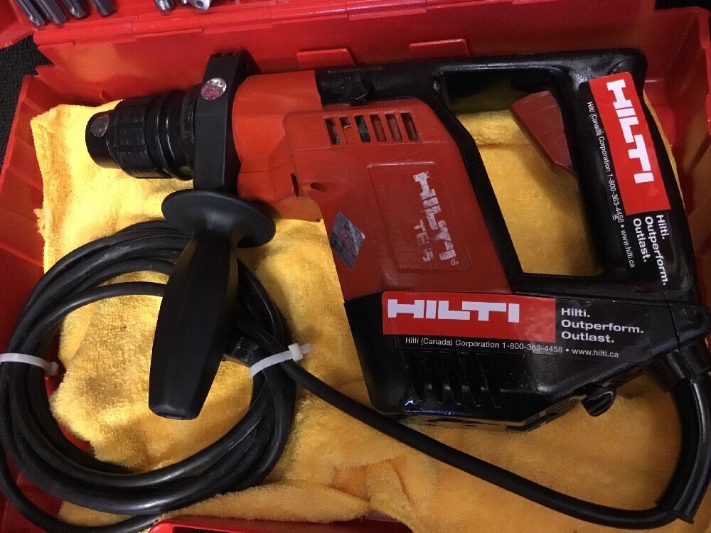 HILTI TE 5 PREOWNED, FREE COFFEE MUG, BITS, LOT OF EXTRAS