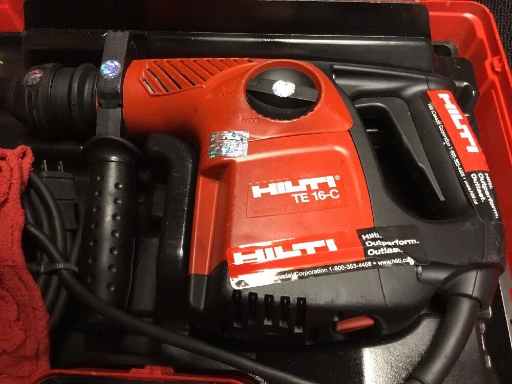 HILTI TE 16-C, GREAT CONDITION, FREE BITS, CHISELS, COFFEE MUG