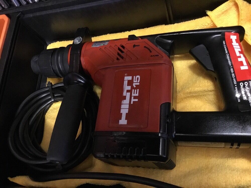 HILTI TE 15, PREOWNED, FREE LASER METER, BITS, EXTRAS