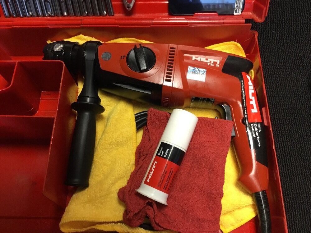 HILTI TE 2 DRILL, PREOWNED, FREE TABLET, BITS AND EXTRAS