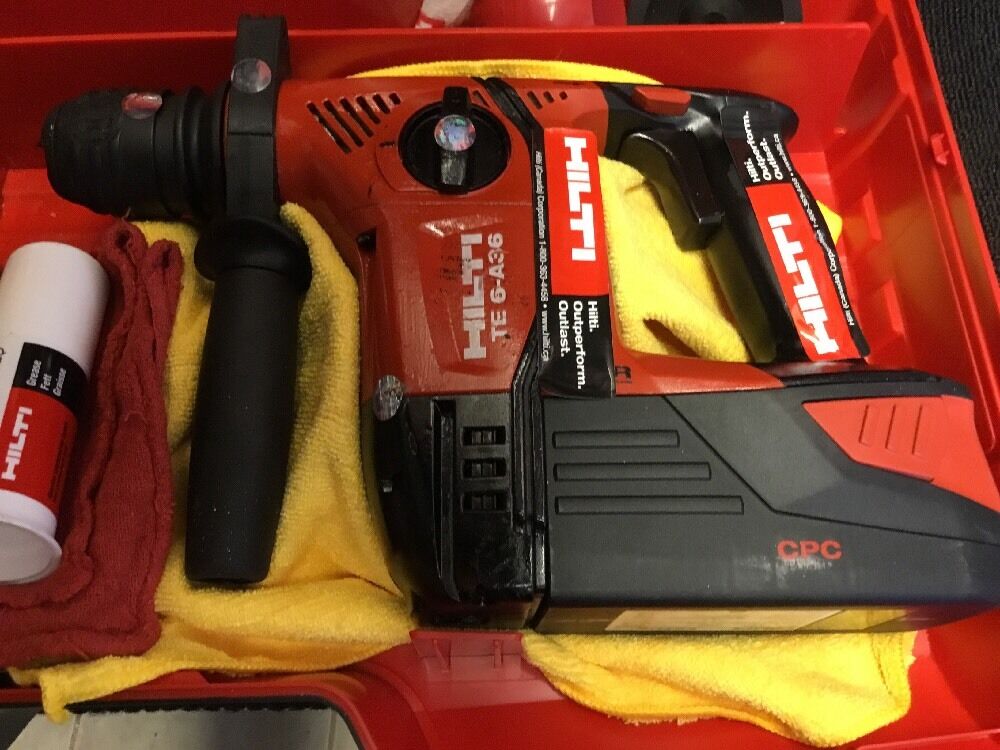 HILTI TE 6-A36 PREOWNED, FREE THERMO, BITS, LOT OF EXTRAS, FAST SHIP