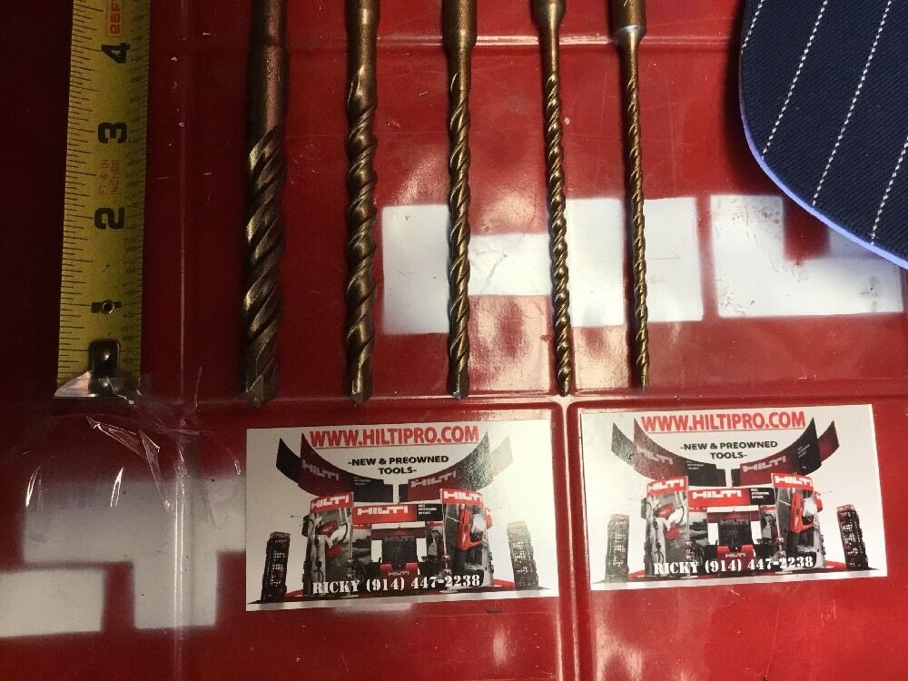 HILTI DRILL BIT 1/2", 1/4", 3/8" SDS PLUS, SET OF 5