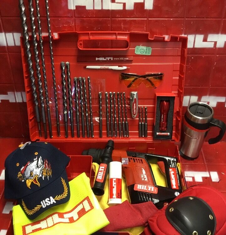 HILTI TE 5 HAMMER DRILL, FREE HILTI COFFE MUG, LOADED BITS