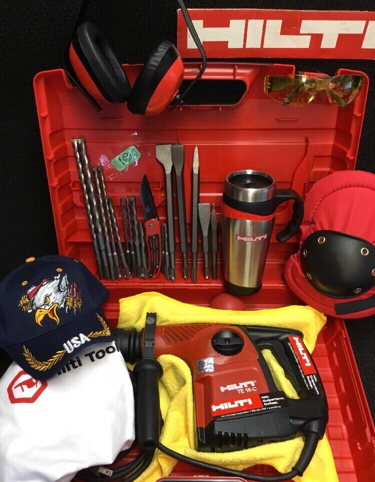 HILTI TE 16-C, PREOWNED, FREE MUG, BITS, T-SHIRT, MORE,