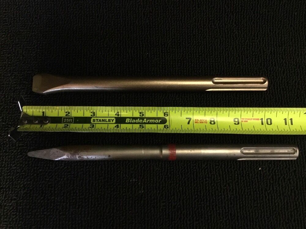 HILTI CHISEL SDS MAX FLAT (3/4" X 10") & POINTED (11") PREOWNED