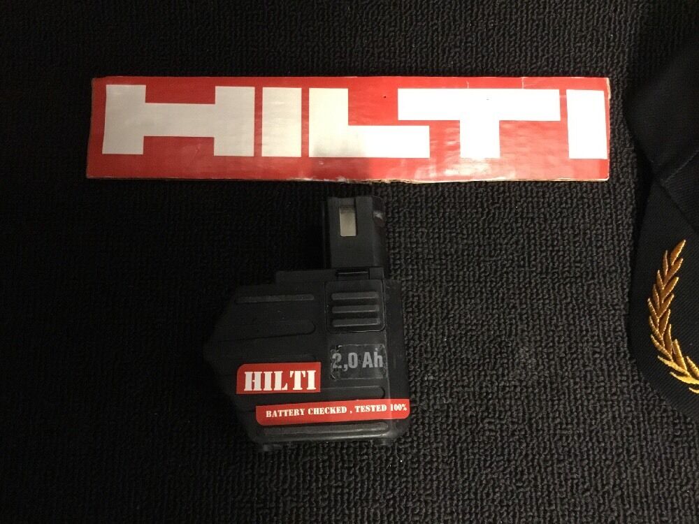 HILTI BATTERY SBP 12 2.0AH, PREOWNED, FREE AMERICAN HAT