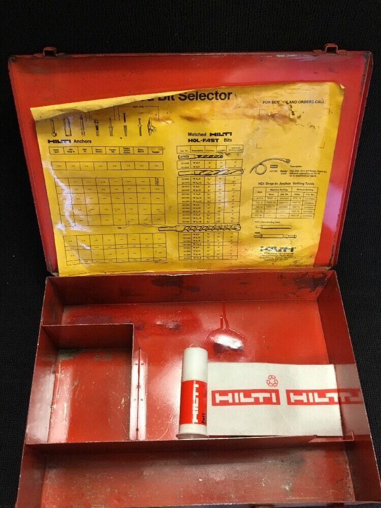 HILTI ORIGINAL CASE TE 17 (CASE ONLY), PREOWNED, FREE HILTI GREASE