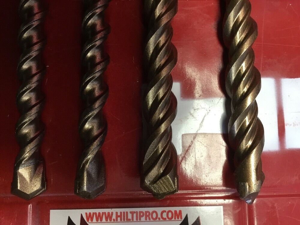 HILTI DRILL BIT 5/8", 3/4" SDS PLUS, SET OF 4,