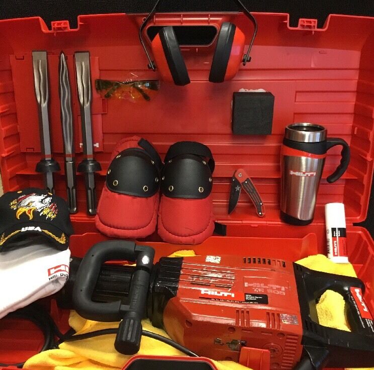 HILTI TE 905, PREOWNED, FREE COFFEE MUG, CHISELS, PLUS EXTRAS, FAST SHIP