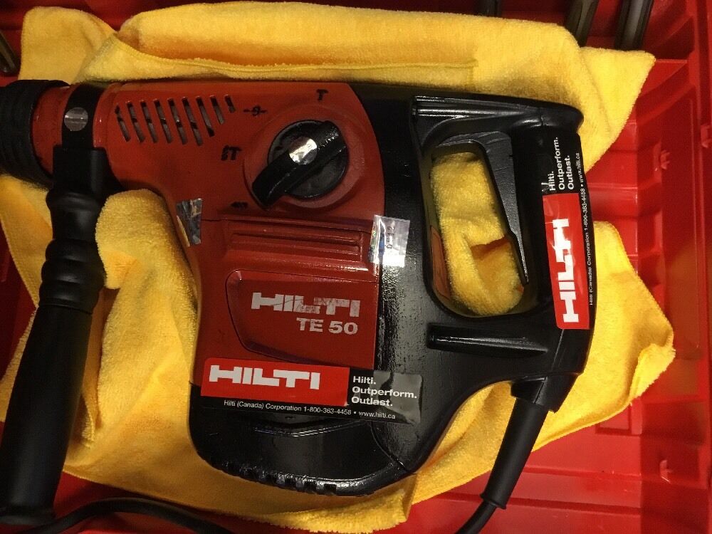 HILTI TE 50, PREOWNED, FREE TABLET, CORE BITS, CHISEL, FAST SHIP