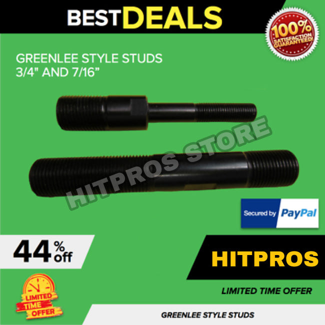 GREENLEE STYLE THREADED STUDS 3/4" AND 7/16" HYDRAULIC KNOCKOUT PUNCH