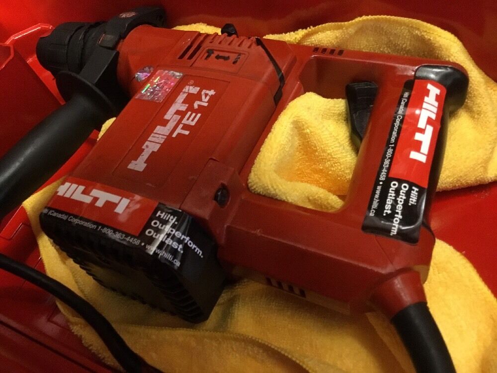 HILTI TE 14 PREOWNED, ORIGINAL, FREE TABLET, BITS, EXTRAS