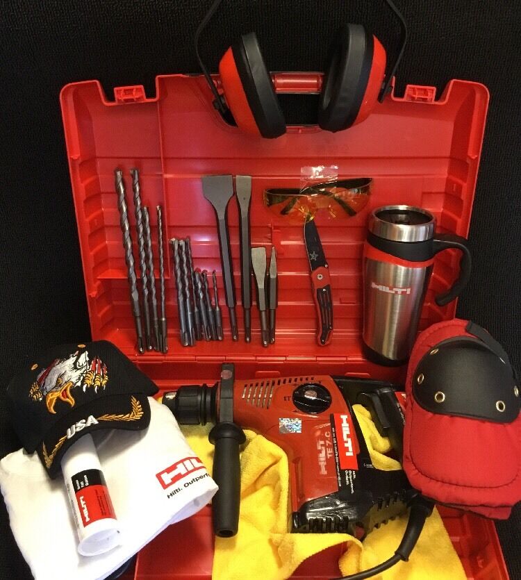 HILTI TE 7-C, PREOWNED, FREE COFFEE MUG, BITS