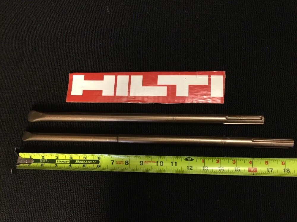 HILTI CHISEL SDS MAX SET FLAT 3/4" AND FLAT 5/8", PREOWNED