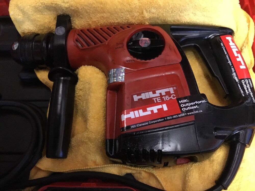 HILTI TE 16-C PREOWNED, FREE TABLET, BITS, CHISELS, A LOT OF EXTRAS