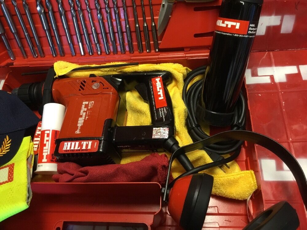 HILTI TE 15 HAMMER DRILL,PREOWNED, FREE HILTI THERMO