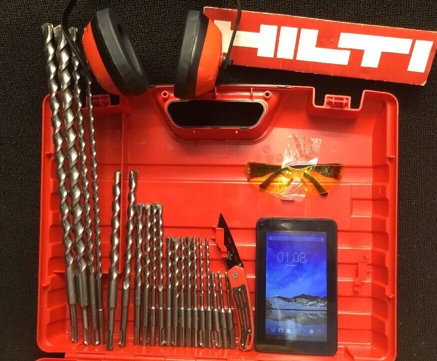 HILTI TE 5 PREOWNED, FREE ANDROID TABLET, REINFORCED HANDLE, BIT