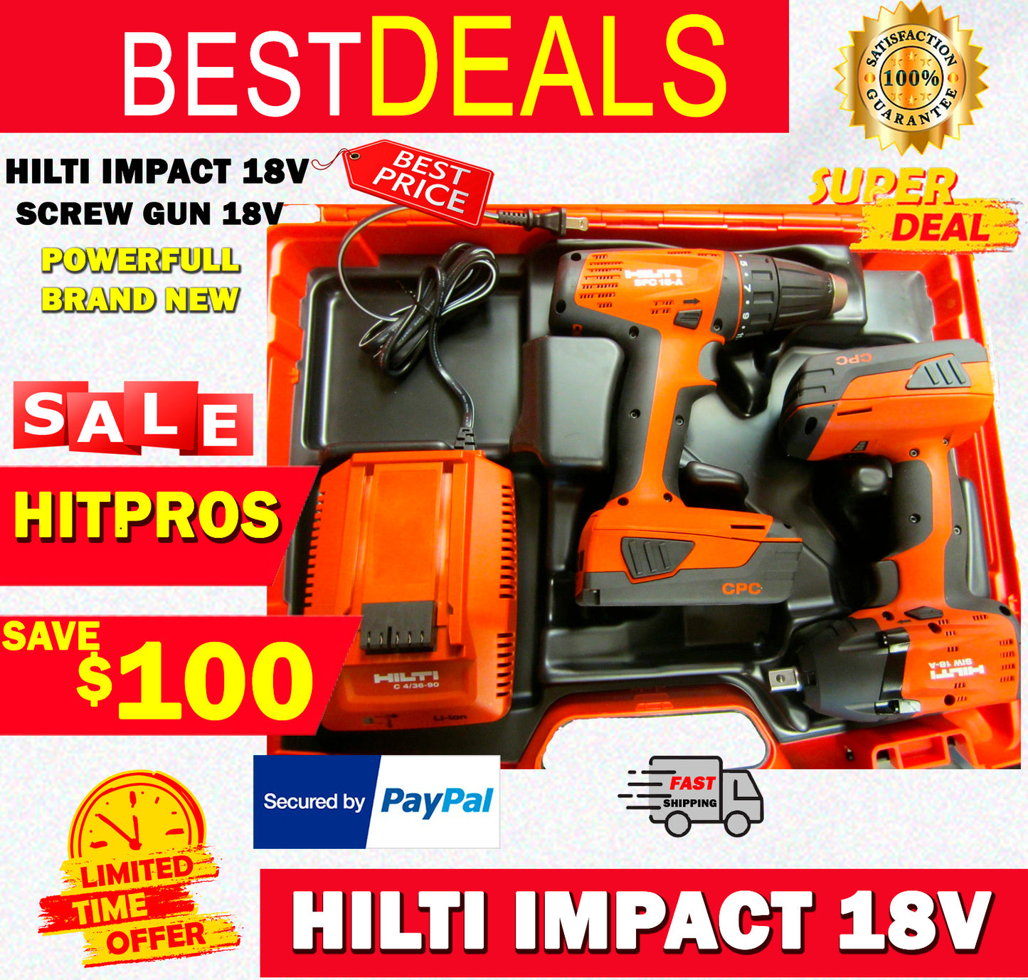 HILTI IMPACT 18V - SCREW GUN 18V, BRAND NEW, POWERFULL