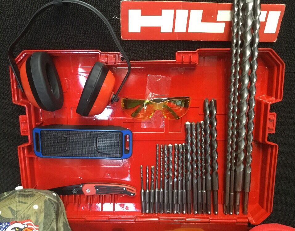 HILTI TE 25 DRILL, PREOWNED, FREE BLUETOOTH SPEAKER, DRILL & EXTRAS