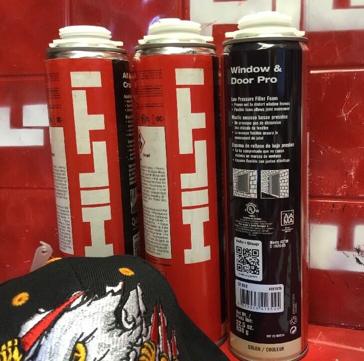 HILTI CF 812 WINDOW & DOOR FOAM (3 CAN)