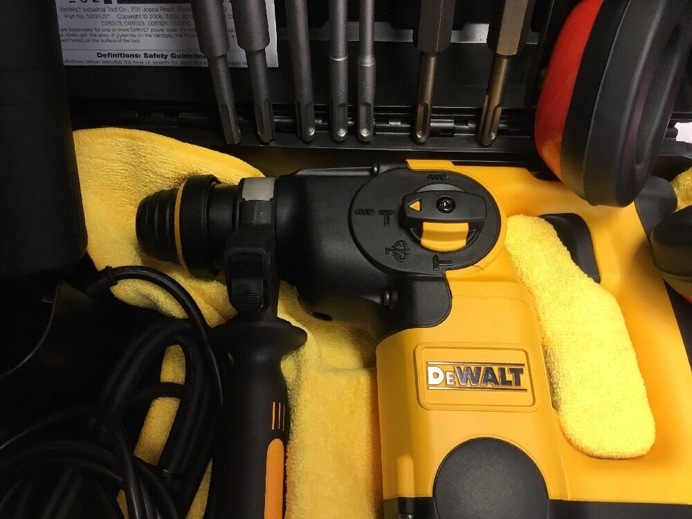 DeWALT ROTARY HAMMER , BRAND NEW, Including Angle Grinde Chisel Glasses