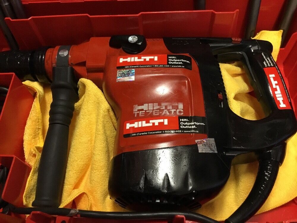 HILTI TE 76-ATC PREOWNED, FREE LASER METER, BITS, A LOT OF EXTRAS, FAST SHIP