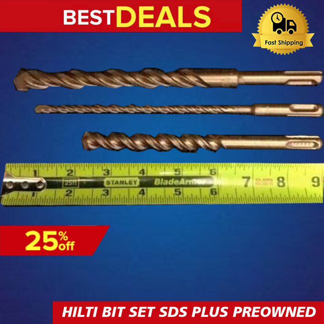 HILTI BIT SET SDS PLUS PREOWNED