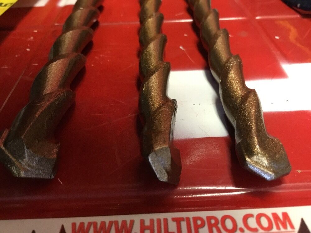 HILTI DRILL BIT 5/8", 1/2" SDS PLUS, SET OF 3,