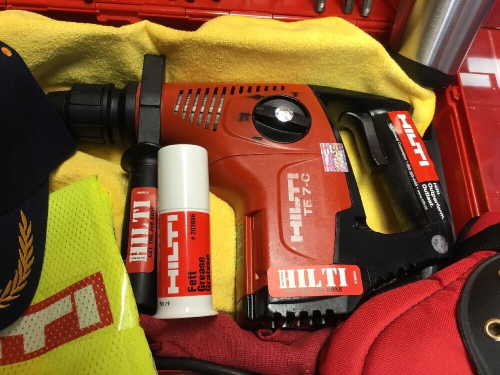 HILTI TE 7-C HAMMER DRILL,PREOWNED, FREE HILTI COFFE MUG