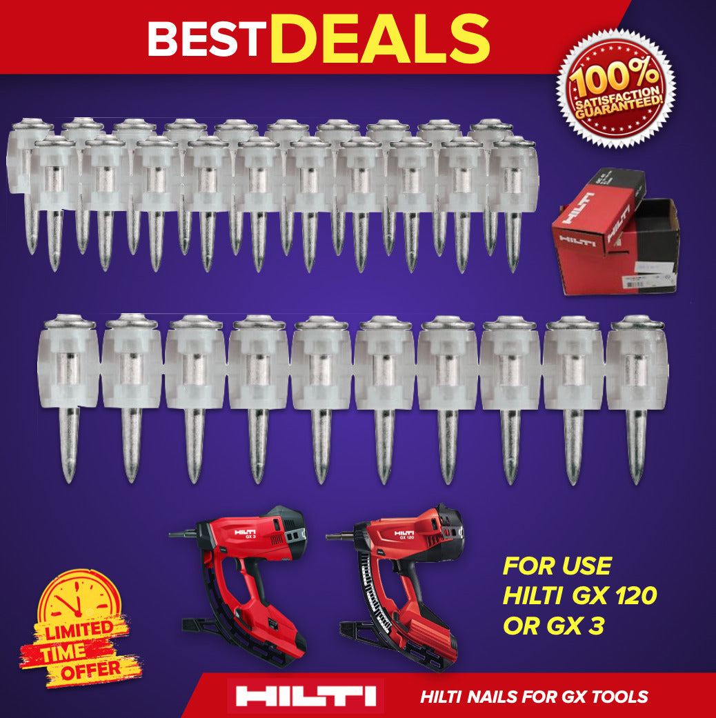 HILTI X-GN 32 MX 1-1/4", COLLATED NAIL FOR CONCRETE, BOX WITH 750, FAST SHIP