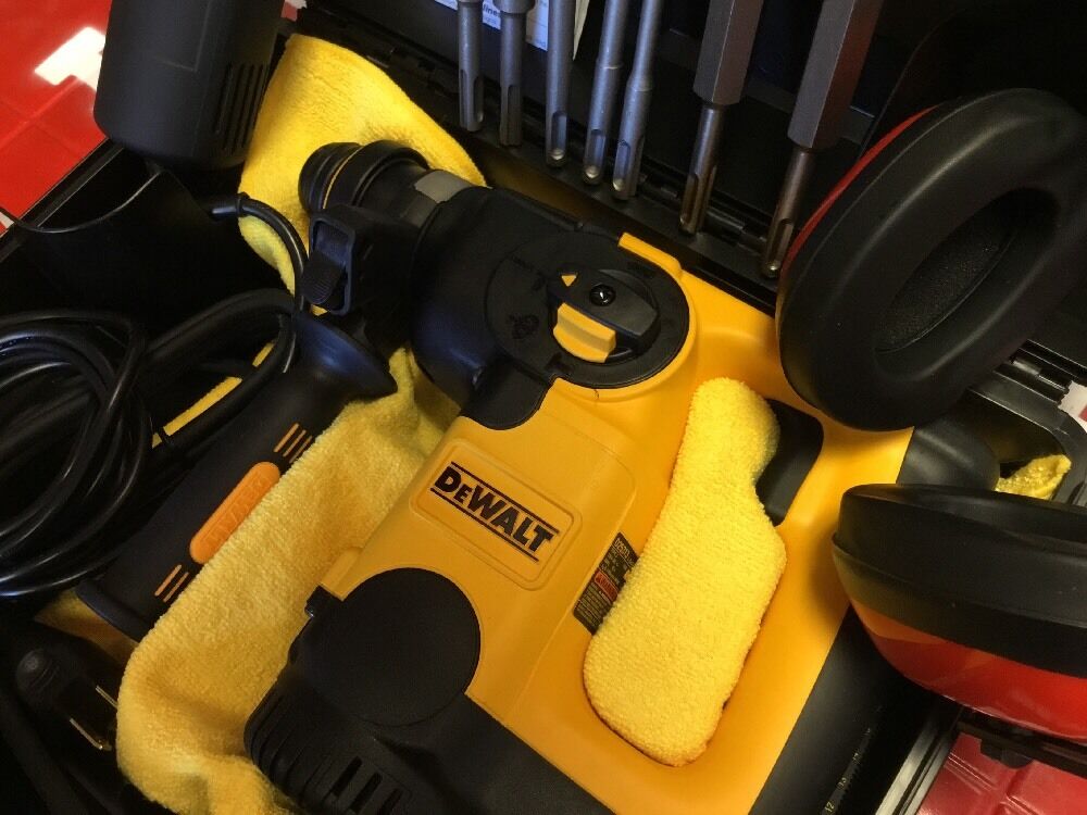 DeWALT ROTARY HAMMER , BRAND NEW, Including Angle Grinde Chisel Glasses