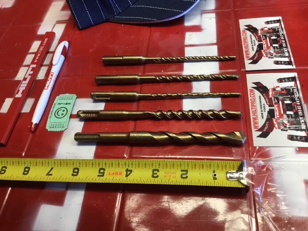 HILTI DRILL BIT 1/2", 1/4", 3/8" SDS PLUS, SET OF 5