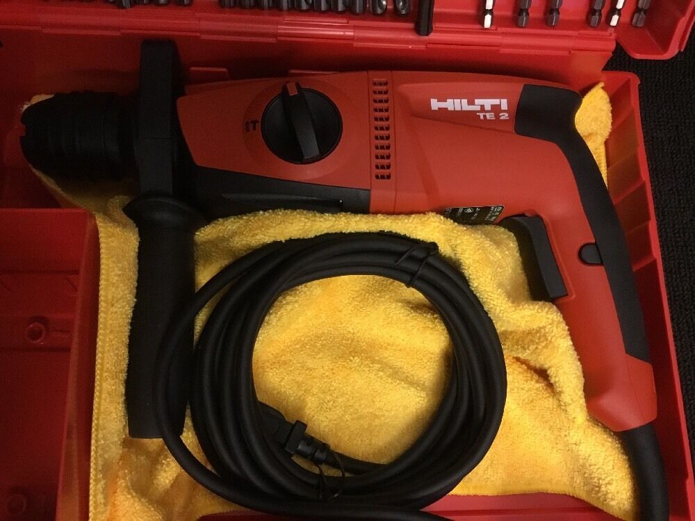 HILTI TE 2 DRILL, NEW, FREE THERMO, BITS, A LOT OF EXTRAS