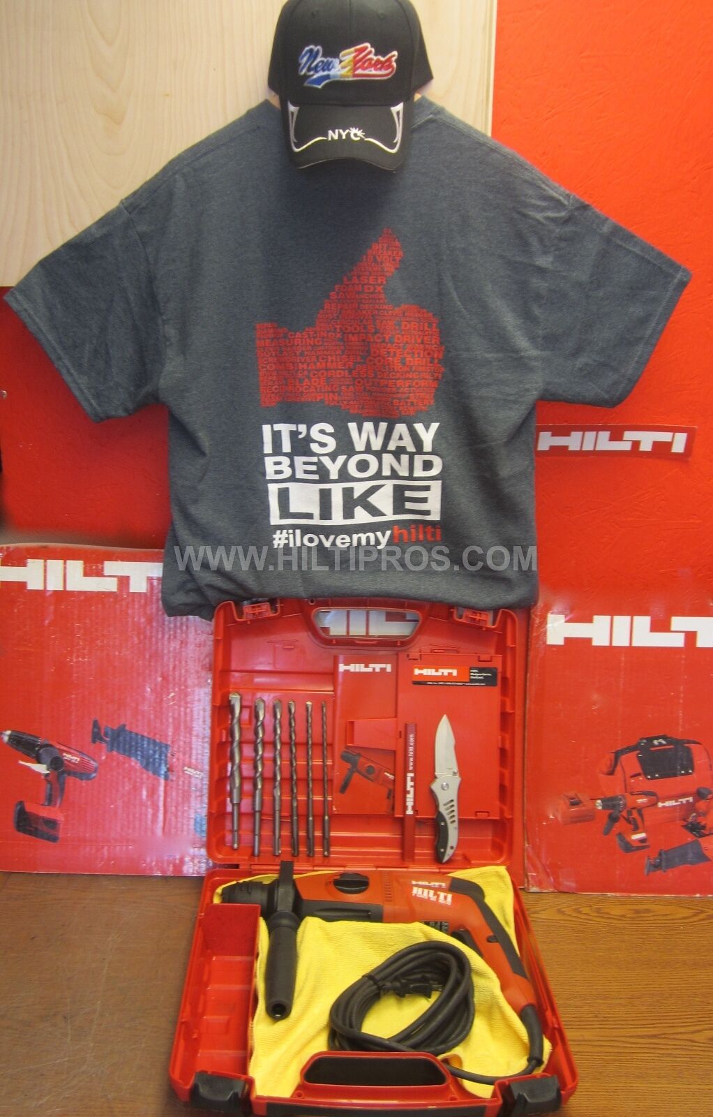 HILTI TE 2 HAMMER DRILL,PREOWNED, FREE BITS, EXTRAS