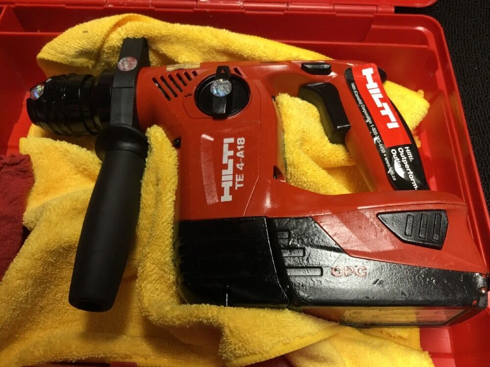 HILTI TE 4-A18 PREOWNED, FREE LASER METER, BITS AND EXTRAS