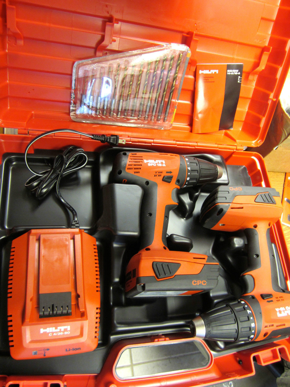 HILTI SFC 18-A CORDLESS DRILL SET OF 2, BRAND NEW