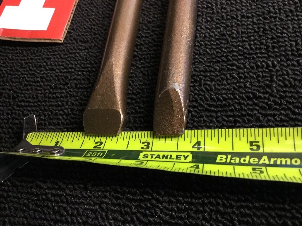 HILTI CHISEL TE F FLAT 3/4" & FLAT 5/8" , PREOWNED, TE 52, TE 55, AND MORE