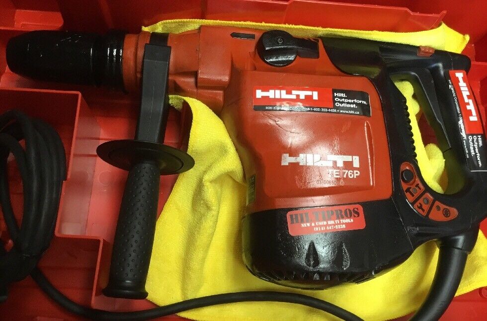 HILTI TE 76P HAMMER, PREOWNED, FREE SID 2-A, BITS, CHISELS, EXTRAS, FAST SHIP