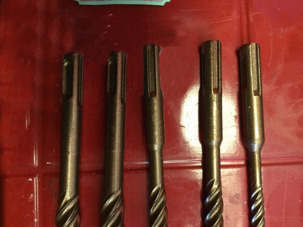 HILTI TE-CX 1/2", 3/8", 1/4" SDS PLUS, SET OF 5, PREOWNED, FREE HAT, FAST SHIP