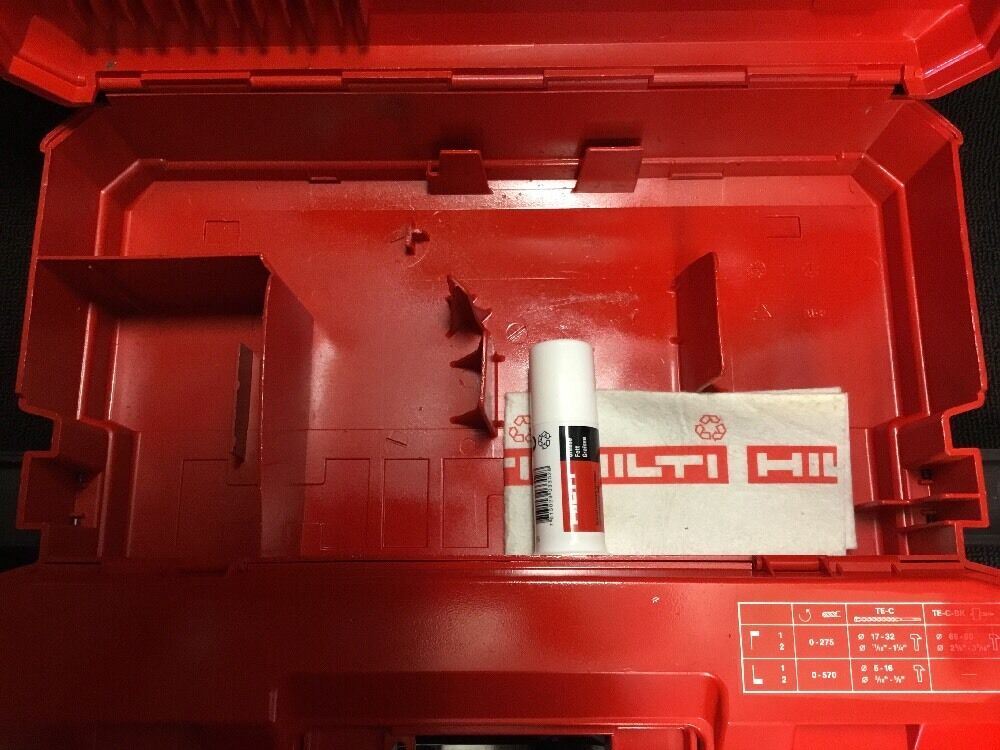 HILTI TE 24 ORIGINAL CASE,  PREOWNED, (ONLY CASE), FREE GREASE