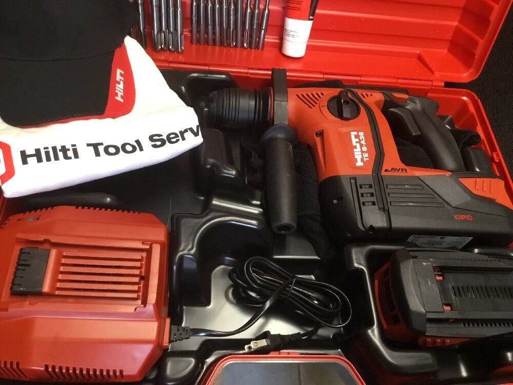 HILTI TE 6 A-36 HAMMER DRILL, NEW, FREE GRINDER, BITS, A LOT EXTRAS, FAST SHIP