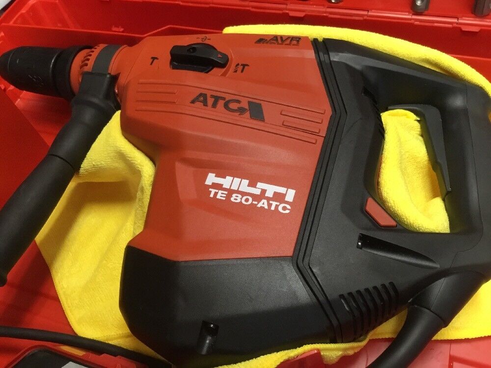 HILTI TE 80 ATC AVR, NEW, FREE KNIFE SET, BITS,  CHISELS, EXTRAS, FAST SHIP