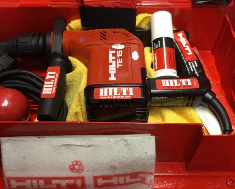 HILTI TE 15 HAMMER DRILL, FREE LASER METER, BITS, EXTRAS