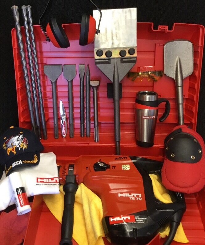 HILTI TE 70 AVR PREOWNED, FREE COFFEE MUG, BITS AND CHISELS