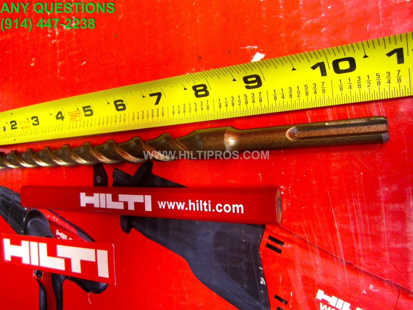 HILTI TE-C 5/8" x 10", SDS PLUS, PREOWNED, MINT CONDITION, DURABLE, FAST SHIPPIN